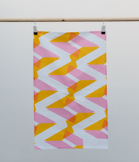 Tea Towel - Naomi - Orange / Pink